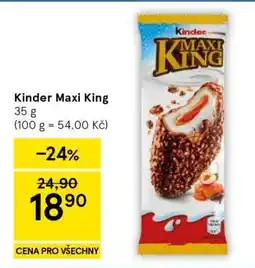 Tesco Kinder Maxi King nabídka