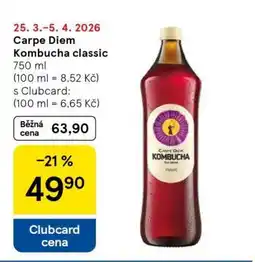 Tesco Carpe Diem Kombucha Classic nabídka
