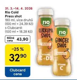 Tesco Rio Cold press shot nabídka
