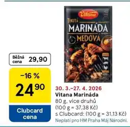 Tesco Vitana marináda nabídka