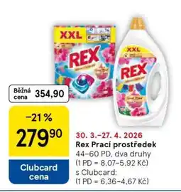Tesco Rex prací prostředek nabídka