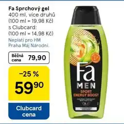 Tesco Fa sprchový gel nabídka