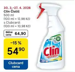 Tesco Clin Čistič nabídka