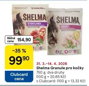 Tesco Shelma granule pro kočky nabídka