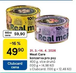 Tesco Meat Care Konzerva pro psy nabídka