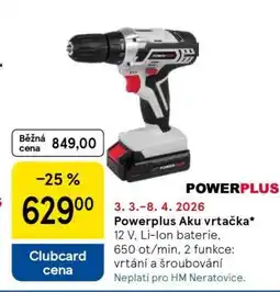 Tesco Powerplus Aku vrtačka nabídka