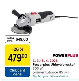 Tesco Powerplus Úhlová bruska nabídka
