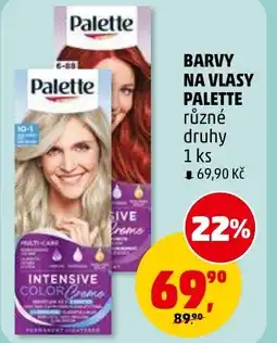 Penny Market Barvy na vlasy palette nabídka