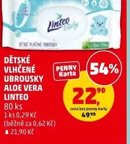 Penny Market Dětské vlhčené ubrousky aloe vera linteo nabídka