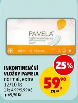 Penny Market Inkontinenční vložky pamela normal, extra nabídka