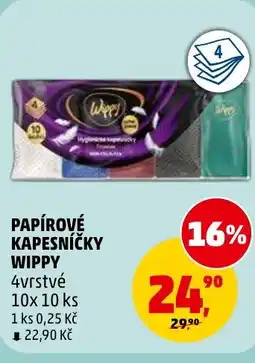 Penny Market Papírové kapesníčky wippy nabídka