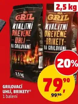 Penny Market Grilovací uhlí, brikety nabídka