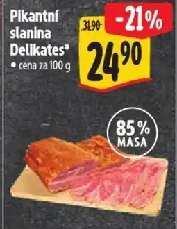 Albert Pikantní slanina Delikates nabídka