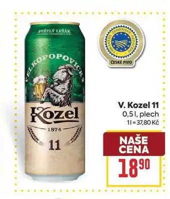 Billa V. Kozel 11 0,51, plech nabídka