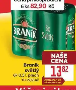 Billa Braník světlý 6x 0,51, plech nabídka