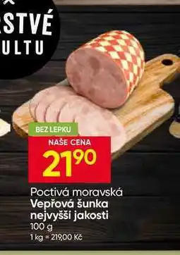 Hruška Poctivá moravská Vepřová šunka nejvyšší jakosti nabídka