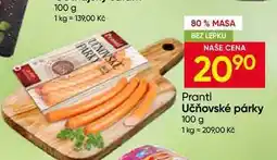 Hruška Prantl Učňovské párky nabídka