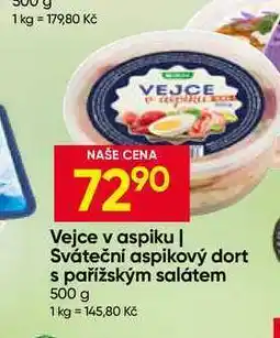 Hruška Sváteční aspikový dort s pařížským salátem nabídka
