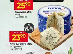 Hruška Niva sýr extra 50% nabídka