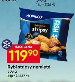 Hruška Nowaco Rybí stripsy nemleté 10 ks nabídka