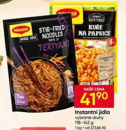 Hruška Maggi Instantní jídla vybrané druhy nabídka