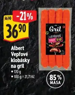 Albert Albert Vepřové klobásky na gril nabídka