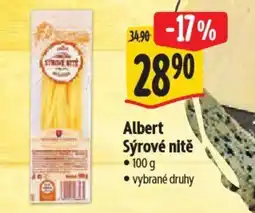 Albert Albert Sýrové nitě nabídka
