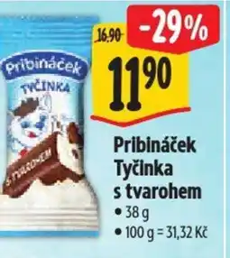 Albert Pribináček Tyčinka s tvarohem nabídka