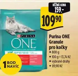 Albert Purina ONE Granule pro kočky nabídka