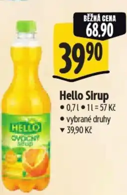 Albert Hello Sirup nabídka