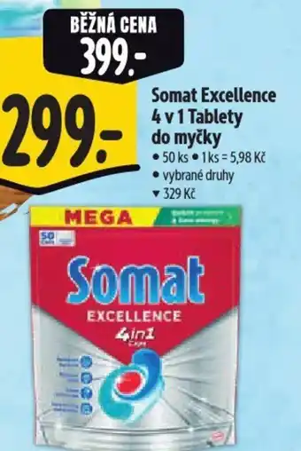 Albert Somat Excellence 4 v 1 Tablety do myčky nabídka