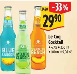 Albert Le Coq Cocktail nabídka