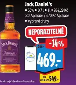 Albert Jack Daniel's nabídka