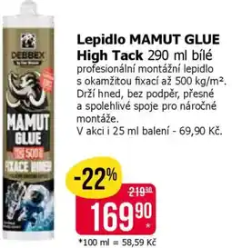 Teta Lepidlo MAMUT GLUE High Tack nabídka