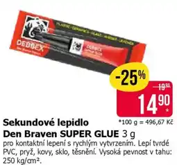 Teta Sekundové lepidlo Den Braven SUPER GLUE nabídka