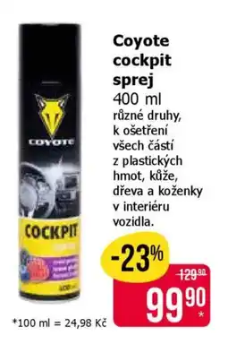 Teta Coyote cockpit sprej nabídka