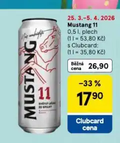 Tesco Pivo mustang nabídka