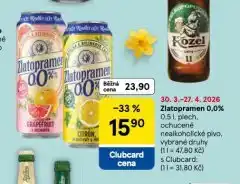 Tesco Pivo zlatopramen nabídka