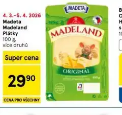 Tesco Madeta madeland sýr nabídka