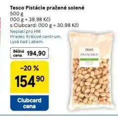 Tesco Pistácie pražené solené nabídka
