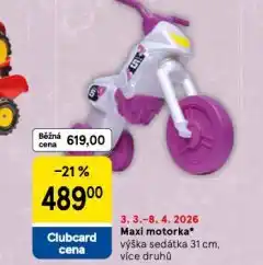 Tesco Maxi motorka nabídka
