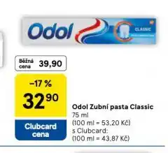 Tesco Odol zubní pasta nabídka