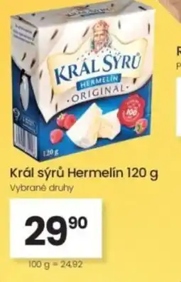 Kubík potraviny Král sýrů Hermelín nabídka