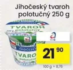 Kubík potraviny Jihočeský tvaroh polotučný nabídka