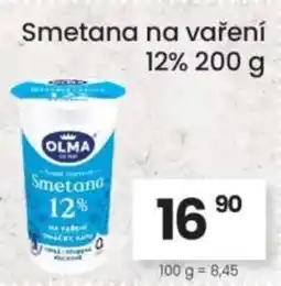 Kubík potraviny OLMA Smetana na vaření 12% nabídka