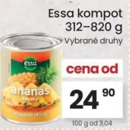 Kubík potraviny Essa kompot nabídka
