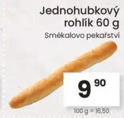 Kubík potraviny Jednohubkový rohlík nabídka