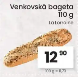 Kubík potraviny Venkovská bageta nabídka