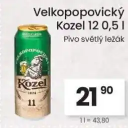 Kubík potraviny Velkopopovický Kozel 12 nabídka