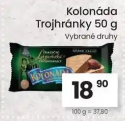 Kubík potraviny Kolonáda Trojhránky nabídka